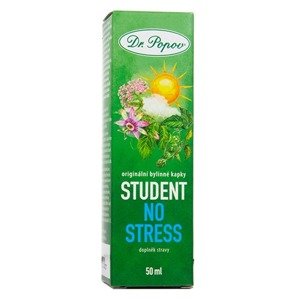STUDENT No stress, bylinné kapky, 50 ml Dr. Popov