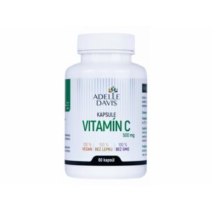 Adelle Davis Vitamín C, 500 mg, 60 kapslí